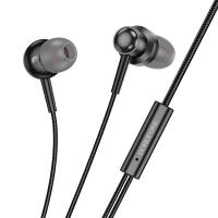 Проводные наушники BOROFONE BM87 Element, Jack 3.5mm, 1.2 м, черный оптом Проводные наушники BOROFONE BM87 Element, Jack 3.5mm, 1.2 м, черный