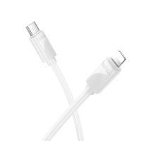 Кабель USB-C HOCO X114 Energy Type-C - Lightning, 27W, 1 м, белый