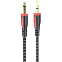 Аудиокабель BOROFONE BL14 AUX Jack 3.5 (m) - Jack 3,5 (m), 1 м, черный