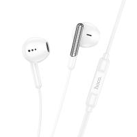 Проводные наушники HOCO M123 Glory, Jack 3.5mm, 1.2 м, белый