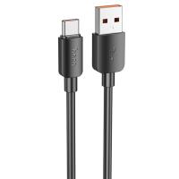 Кабель USB HOCO X96 Hyper USB - Type-C, 6A, 100W, 1 м, черный