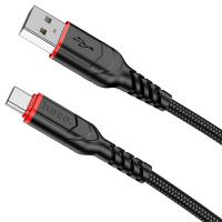 Кабель USB HOCO X59 Victory USB - Type-C, 3A, 2 м, черный