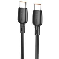 Кабель USB-C BOROFONE BX93 Super power Type-C - Type-C, 3A, 100W, 1 м, черный