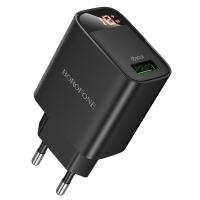 Сетевое зарядное устройство BOROFONE BA95A Ilustre  1xUSB, 18W, черный