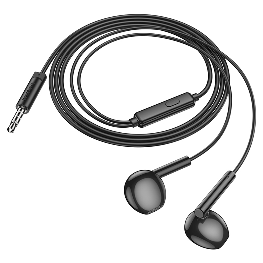 Проводные наушники BOROFONE BM76 Ocean, Jack 3.5mm, 1.2 м, черный оптом