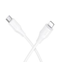Кабель USB-C HOCO X124 Bien Type-C - Lightning, 27W, 1 м, белый