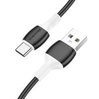 Кабель USB BOROFONE BX84 Rise USB - Type-C, 3A, 1 м, черный