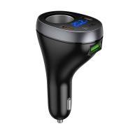 Автомобильное зарядное устройство HOCO Z61A Correct, 1xUSB + 2xUSB-C + 1 прикуриватель, 60W, черный