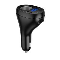 Автомобильное зарядное устройство HOCO Z61 Correct, 1xUSB + 2xUSB-C + 1 прикуриватель, 3.4A, 17W, черный