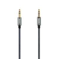 Аудиокабель HOCO UPA04 Noble AUX с микрофоном Jack 3.5 (m) - Jack 3,5 (m), 1 м, тусклый