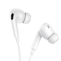 Проводные наушники BOROFONE BM100 Pro Fuente, Type-C, 1.2 м, белый оптом Проводные наушники BOROFONE BM100 Pro Fuente, Type-C, 1.2 м, белый