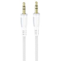 Аудиокабель BOROFONE BL14 AUX Jack 3.5 (m) - Jack 3,5 (m), 2 м, белый