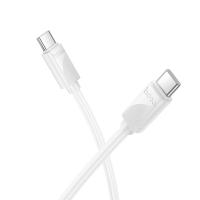 Кабель USB-C HOCO X114 Energy Type-C - Type-C, 3A, 60W, 1 м, белый