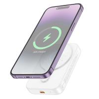 Портативный аккумулятор HOCO J117A Esteem, с беспроводной зарядкой, 20W, 10000 мА⋅ч, белый