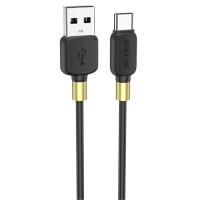 Кабель USB BOROFONE BX59 Defender USB - Type-C, 3A, 1 м, черный