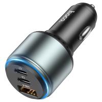 Автомобильное зарядное устройство HOCO NZ9 Galloper, 1xUSB + 2xUSB-C, 95W, черный