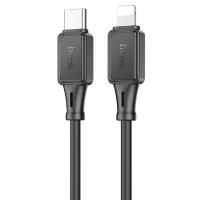 Кабель USB-C HOCO X101 Assistant Type-C - Lightning, 27W, 1 м, черный