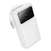 Портативный аккумулятор HOCO Q41 Bright, встроенный кабель Type-C, 22.5W, 20000 мА⋅ч, белый