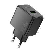 Сетевое зарядное устройство HOCO CS17A Wish 1xUSB, 2.4A, 22.5W, черный