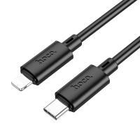 Кабель USB-C HOCO X88 Gratified Type-C - Lightning, 20W, 2 м, черный