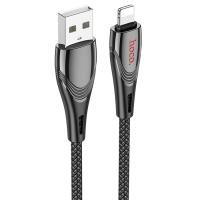 Кабель USB HOCO U133 Monte USB - Lightning, 2.4А, 1.2 м, черный