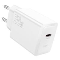 Сетевое зарядное устройство HOCO N68 Nuevo 1xUSB-C, 20W, белый