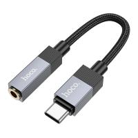 Переходник/Адаптер HOCO UPA32C Clever Type-C (m) - Jack 3,5 (f), 15 см, черный