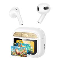 Беспроводные наушники TWS HOCO EW87 Gata, Bluetooth 5.4, белый оптом Беспроводные наушники TWS HOCO EW87 Gata, Bluetooth 5.4, белый