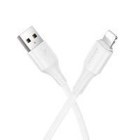 Кабель USB HOCO X120 Beneficio USB - Lightning, 2.4А, 1 м, белый