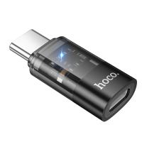 Переходник/Адаптер HOCO UA36D Type-C (m) - Lightning (f), черный