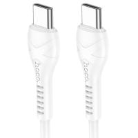 Кабель USB-C HOCO X37 Cool Type-C - Type-C, 3A, 60W, 1 м, белый