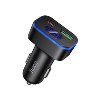 Автомобильное зарядное устройство HOCO Z63B Barry, 1xUSB + 1xUSB-C, 48W, черный