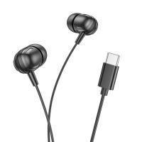 Проводные наушники BOROFONE BM77 Ascending, Type-C, 1.2 м, черный оптом Проводные наушники BOROFONE BM77 Ascending, Type-C, 1.2 м, черный