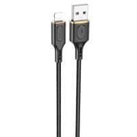 Кабель USB HOCO X95 Goldentop USB - Lightning, 2.4А, 1 м, черный