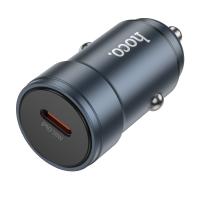 Автомобильное зарядное устройство HOCO Z57 Glorious, 1xUSB-C, 30W, серый металлик