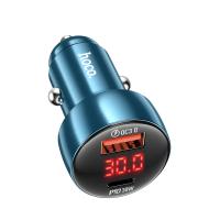 Автомобильное зарядное устройство HOCO Z50 Leader, 1xUSB + 1xUSB-C, 48W, синий
