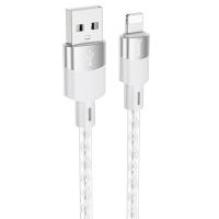 Кабель USB HOCO X99 Crystal junction USB - Lightning, 2.4А, 1 м, серый