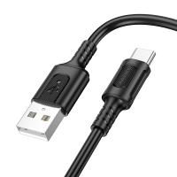 Кабель USB BOROFONE BX111 Feliz USB - Type-C, 3A, 1 м, черный