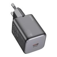 Сетевое зарядное устройство HOCO N40 Mighty 1xUSB-C, 20W, черный