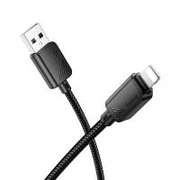 Кабель USB HOCO X113 Beneficio USB - Lightning, 2.4А, 1 м, черный