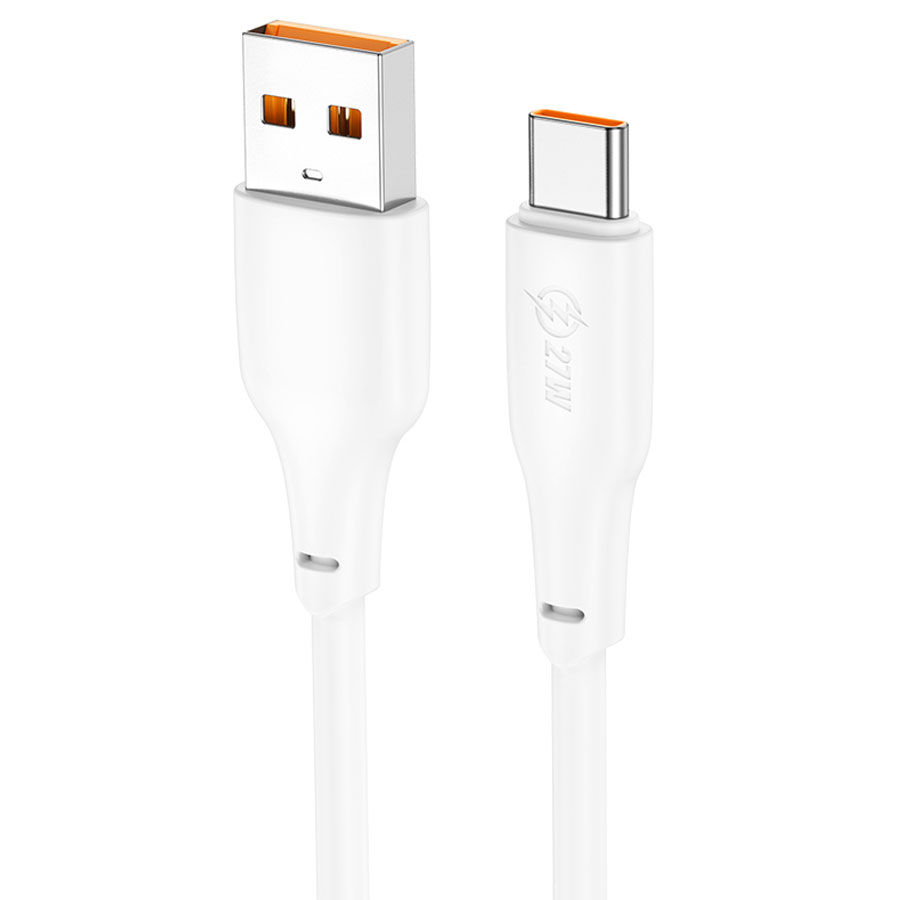 Кабель USB HOCO X93 Force USB - Type-C, 6A, 100W, 1 м, белый оптом