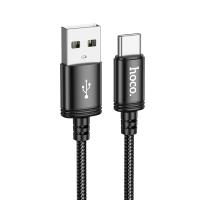 Кабель USB HOCO X89 Wind USB - Type-C, 3A, 2 м, черный