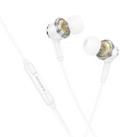 Проводные наушники BOROFONE BM90 Miller, Jack 3.5mm, 1.2 м, белый оптом Проводные наушники BOROFONE BM90 Miller, Jack 3.5mm, 1.2 м, белый