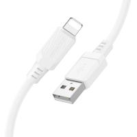 Кабель USB BOROFONE BX115 Lotto USB - Lightning, 2.4А, 1 м, белый