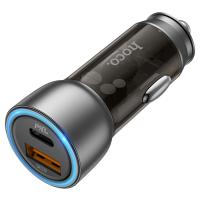 Автомобильное зарядное устройство HOCO NZ8 Sprinter, 1xUSB + 1xUSB-C, 43W, коричневый