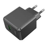 Сетевое зарядное устройство HOCO CS12A Ocean 1xUSB, 18W, черный
