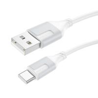 Кабель USB BOROFONE BX101 Creator USB - Type-C, 3A, 1 м, белый