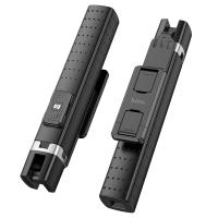 Селфи-палка монопод/трипод HOCO K18 Wave, встроенный аккумулятор, 57-90мм, черный