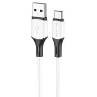 Кабель USB BOROFONE BX79 USB - Type-C, 3A, 1 м, белый