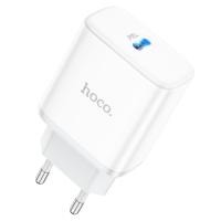 Сетевое зарядное устройство HOCO C104A Stage 1xUSB-C, 20W, белый